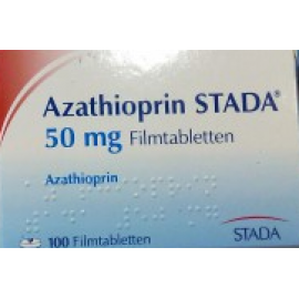 Изображение препарта из Германии: Азатиоприн Azathioprin 50 мг/100 таблеток